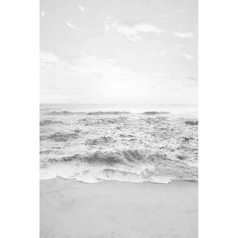 Gentle Tides I White Modern Wood Framed Art Print by Carpentieri, Natalie