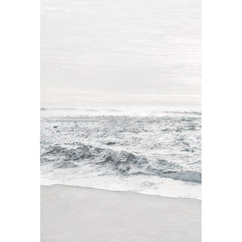 Gentle Tides II Black Modern Wood Framed Art Print by Carpentieri, Natalie