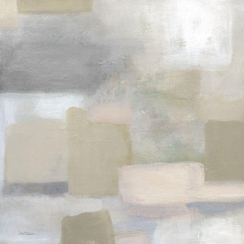 Cozy Pastel White Modern Wood Framed Art Print with Double Matting by Robinson, Carol