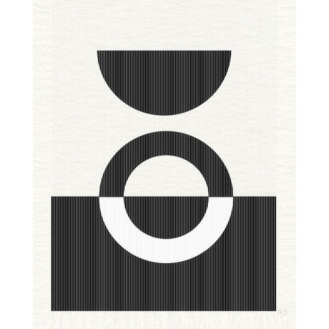 Eclipse III Black Modern Wood Framed Art Print by Jill, Susan