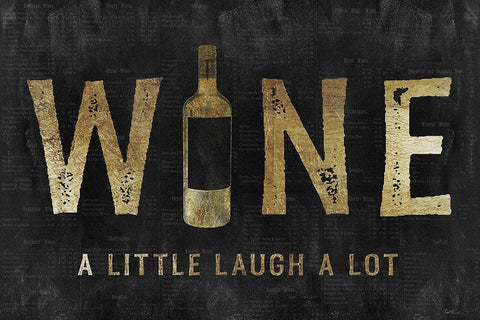 Golden Wine White Modern Wood Framed Art Print with Double Matting by Carpentieri, Natalie