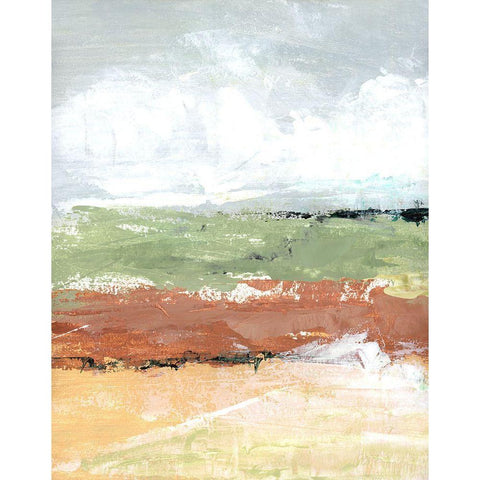 Quiet Prairie Grove II Black Modern Wood Framed Art Print by Tava Studios