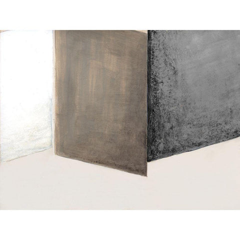 Shape Shift I Black Modern Wood Framed Art Print with Double Matting by Tava Studios