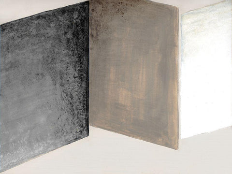 Shape Shift II White Modern Wood Framed Art Print with Double Matting by Tava Studios