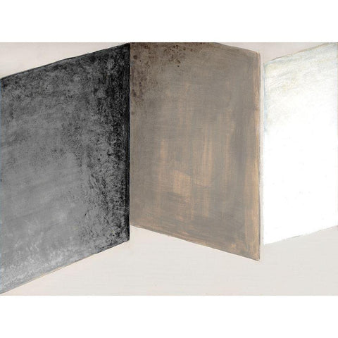 Shape Shift II Black Modern Wood Framed Art Print with Double Matting by Tava Studios
