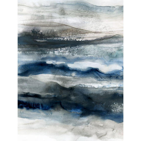 Ocean Depths Black Modern Wood Framed Art Print with Double Matting by Robinson, Carol