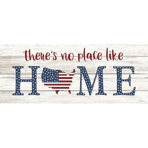 No Place Like Home White Modern Wood Framed Art Print by Carpentieri, Natalie