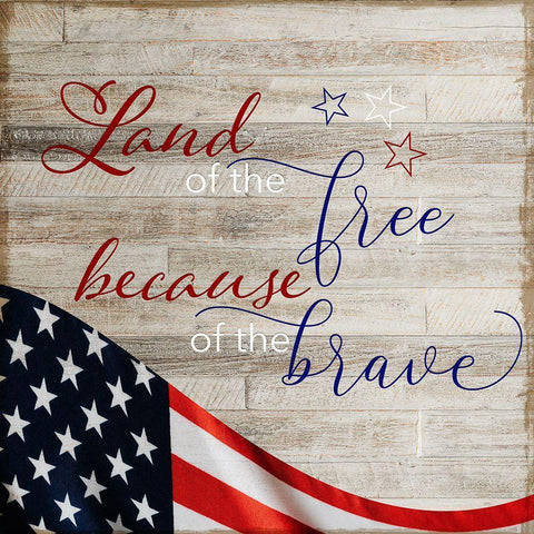 Free Because of the Brave Black Ornate Wood Framed Art Print with Double Matting by Santiago, Daniela