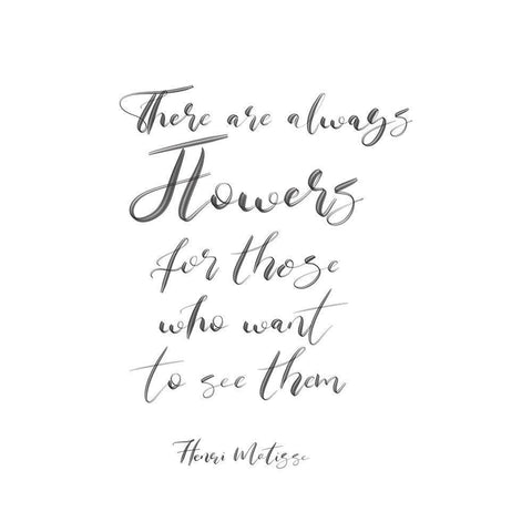 There Are Always Flowers White Modern Wood Framed Art Print with Double Matting by Jill, Susan
