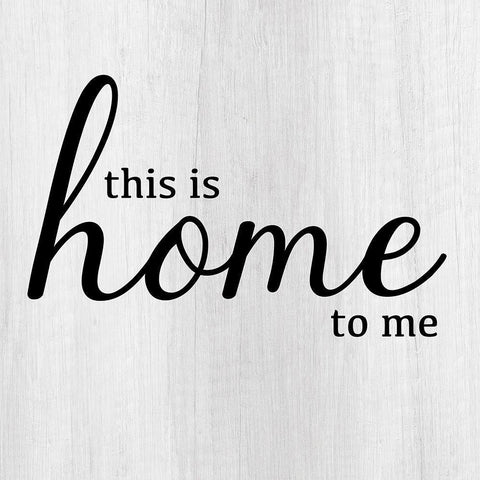 This Is Home White Modern Wood Framed Art Print with Double Matting by CAD Designs