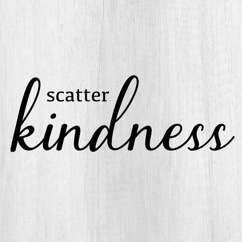 Scatter Kindness Gold Ornate Wood Framed Art Print with Double Matting by CAD Designs