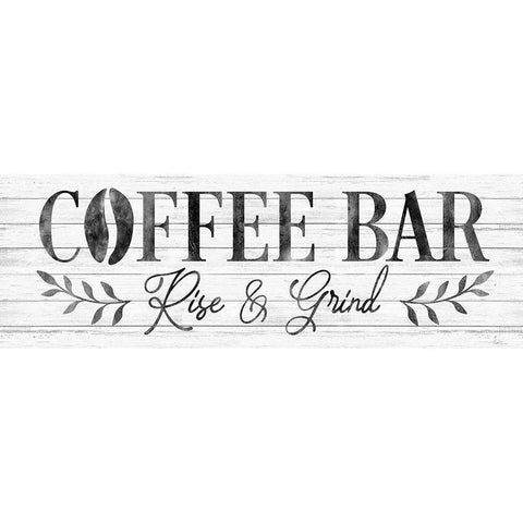 Coffee Bar White Modern Wood Framed Art Print by Carpentieri, Natalie