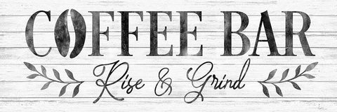 Coffee Bar White Modern Wood Framed Art Print with Double Matting by Carpentieri, Natalie