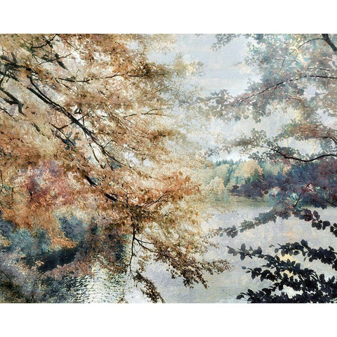 Spring Talking White Modern Wood Framed Art Print by Weisz, Irene