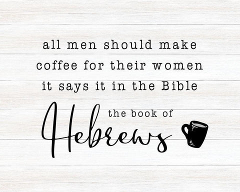 Hebrews Black Ornate Wood Framed Art Print with Double Matting by CAD Designs