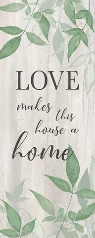 Love Makes Black Ornate Wood Framed Art Print with Double Matting by Knutsen, Conrad