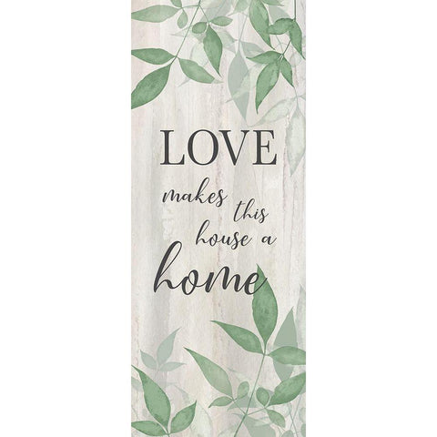 Love Makes Black Modern Wood Framed Art Print by Knutsen, Conrad