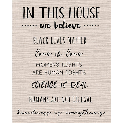 Social Justice White Modern Wood Framed Art Print by CAD Designs