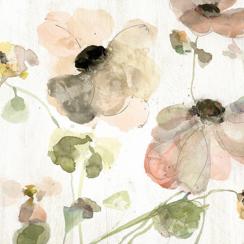 Soft Spring Pop I Black Modern Wood Framed Art Print by Swatland, Katie
