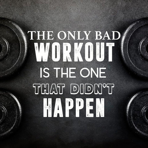 Bad Workout Black Modern Wood Framed Art Print by CAD Designs