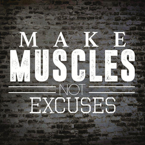 Make Muscles Gold Ornate Wood Framed Art Print with Double Matting by CAD Designs