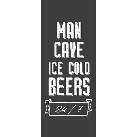 Ice Cold Beers White Modern Wood Framed Art Print by Carpentieri, Natalie