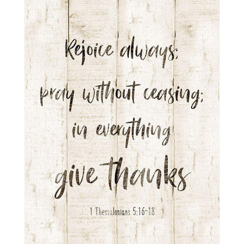 Rejoice Always Black Modern Wood Framed Art Print with Double Matting by Designs, CAD