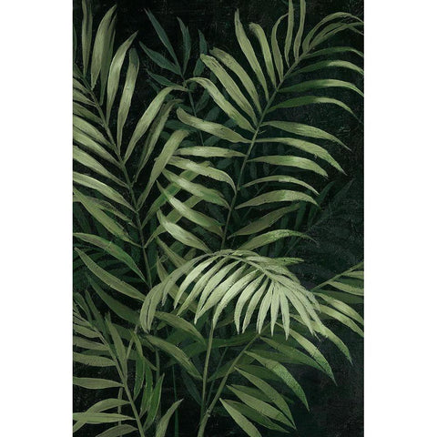 Island Dream Palms I Black Modern Wood Framed Art Print by Nan