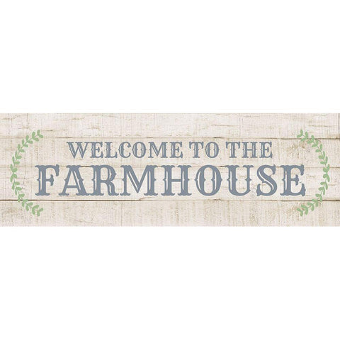 Welcome to the Farmhouse Black Modern Wood Framed Art Print with Double Matting by CAD Designs