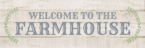 Welcome to the Farmhouse Black Ornate Wood Framed Art Print with Double Matting by CAD Designs