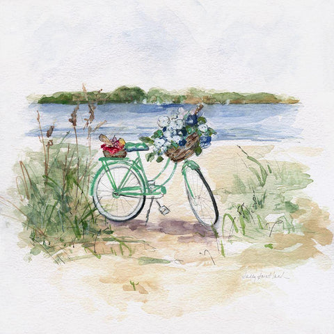 Summer Ride I White Modern Wood Framed Art Print by Swatland, Sally