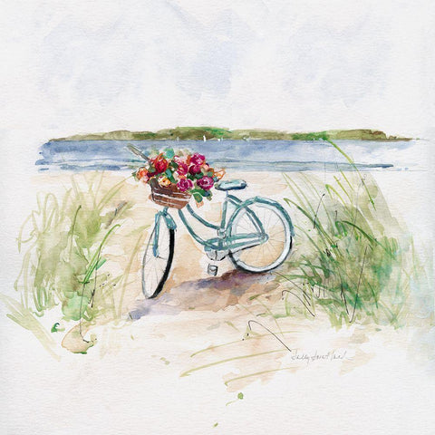 Summer Ride II White Modern Wood Framed Art Print by Swatland, Sally