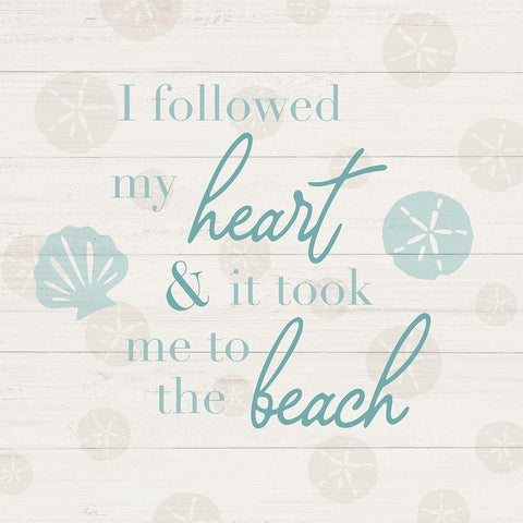 Followed My Heart Black Ornate Wood Framed Art Print with Double Matting by Carpentieri, Natalie