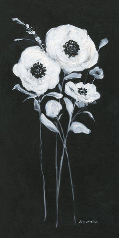Romantic Botanical II Black Ornate Wood Framed Art Print with Double Matting by Swatland, Sally