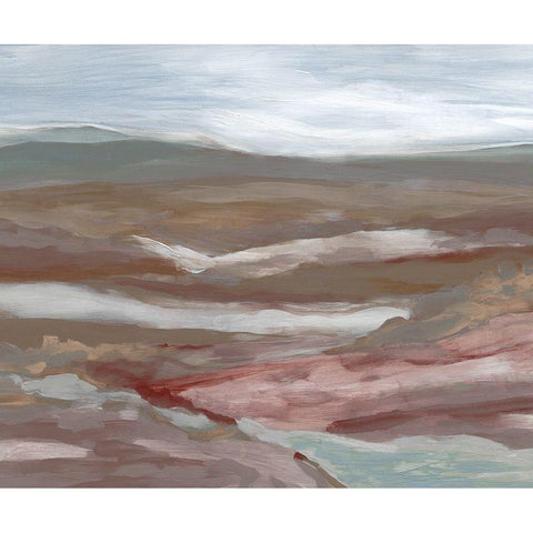 Valley of Fall Black Modern Wood Framed Art Print with Double Matting by Robinson, Carol