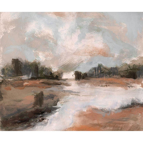 South Pond Black Modern Wood Framed Art Print by Jill, Susan