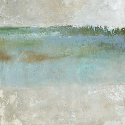 Natures Expanse Black Modern Wood Framed Art Print with Double Matting by Robinson, Carol