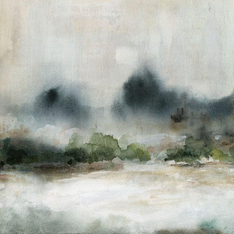 Textured Rain II Black Modern Wood Framed Art Print by Robinson, Carol