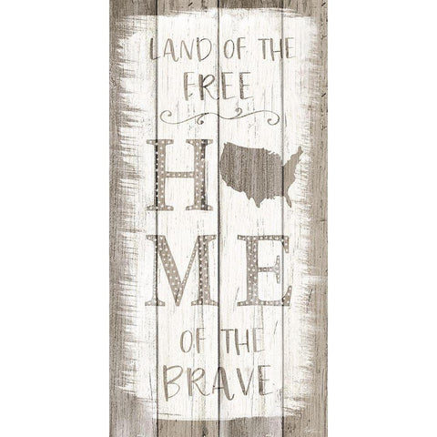 Brave Home White Modern Wood Framed Art Print by Carpentieri, Natalie