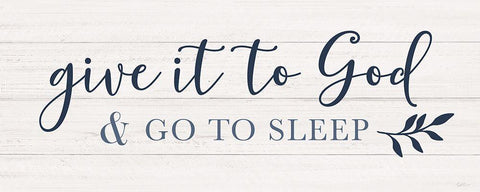 Give it to God Black Ornate Wood Framed Art Print with Double Matting by Carpentieri, Natalie