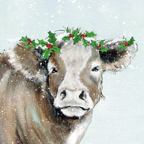 Holly Pasture I White Modern Wood Framed Art Print by Tava Studios