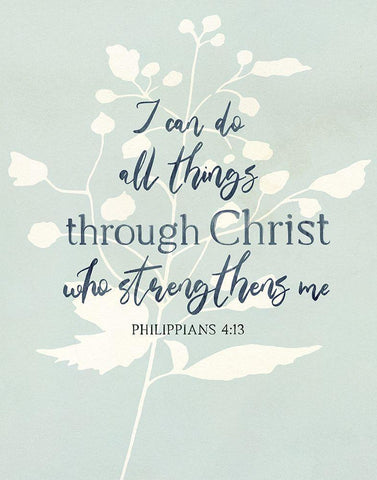 I Can Do All Things Black Ornate Wood Framed Art Print with Double Matting by Jill, Susan