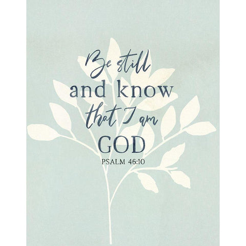 Be Still Gold Ornate Wood Framed Art Print with Double Matting by Jill, Susan