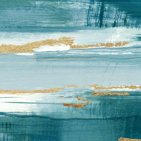 Cool Spring III Black Modern Wood Framed Art Print with Double Matting by Jill, Susan