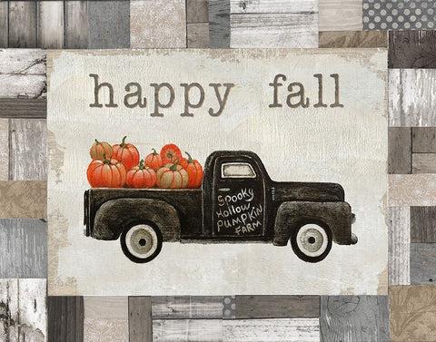 Spooky Hollow Farm White Modern Wood Framed Art Print with Double Matting by Brooks, Donna