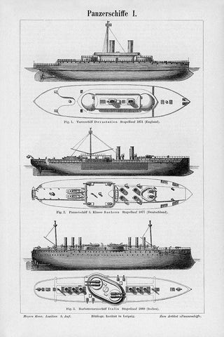 Industrial Ship Black Ornate Wood Framed Art Print with Double Matting by CAD Designs