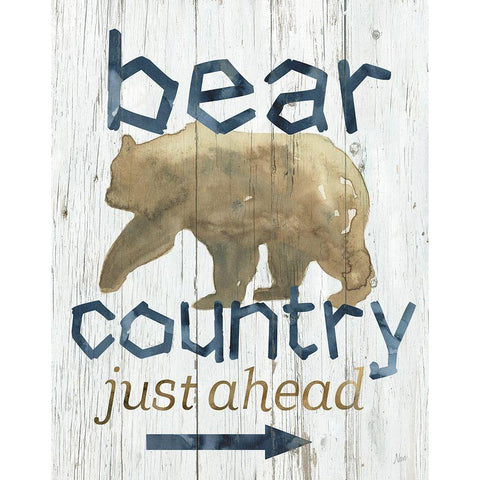 Bear Country Gold Ornate Wood Framed Art Print with Double Matting by Nan