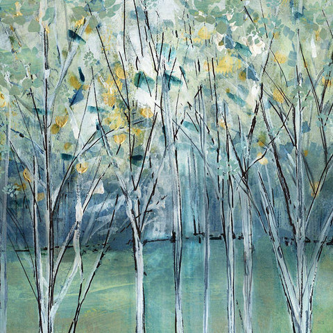 Frost Valley Light Black Modern Wood Framed Art Print by Jill, Susan