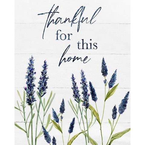 Thankful for This Home White Modern Wood Framed Art Print by Robinson, Carol