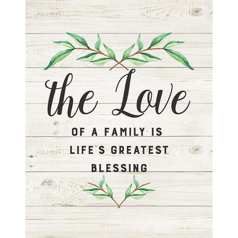Love of a Family White Modern Wood Framed Art Print by Murray, Amanda
